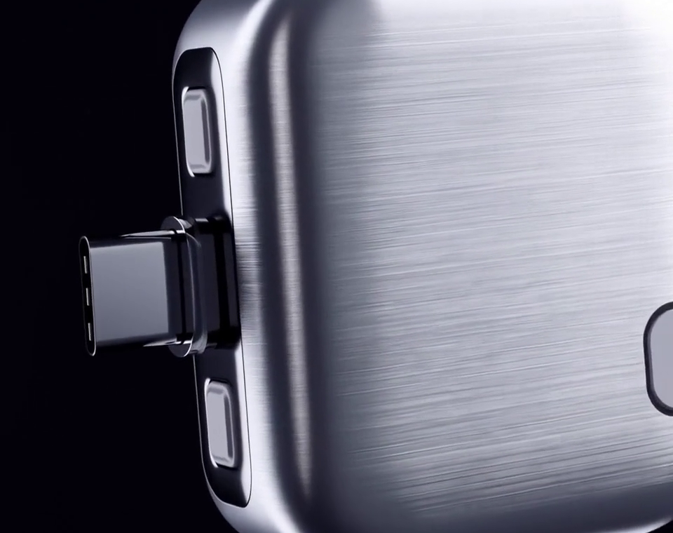 Détail du connecteur USB-C du chargeur intelligent voltelio 140W
