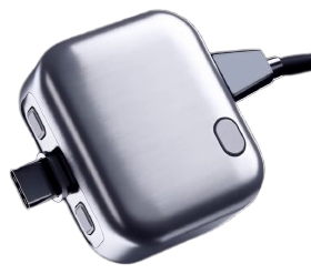 Chargeur intelligent voltelio 140W à coupure automatique, finition aluminium brossé